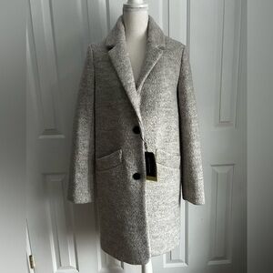 NWT MARC NEW YORK ANDREW MARC Women Wool Coat, Gray, Size 6